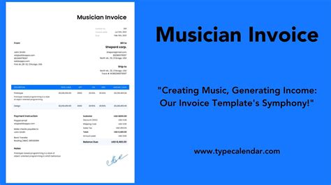 music invoice template|Iba pa.